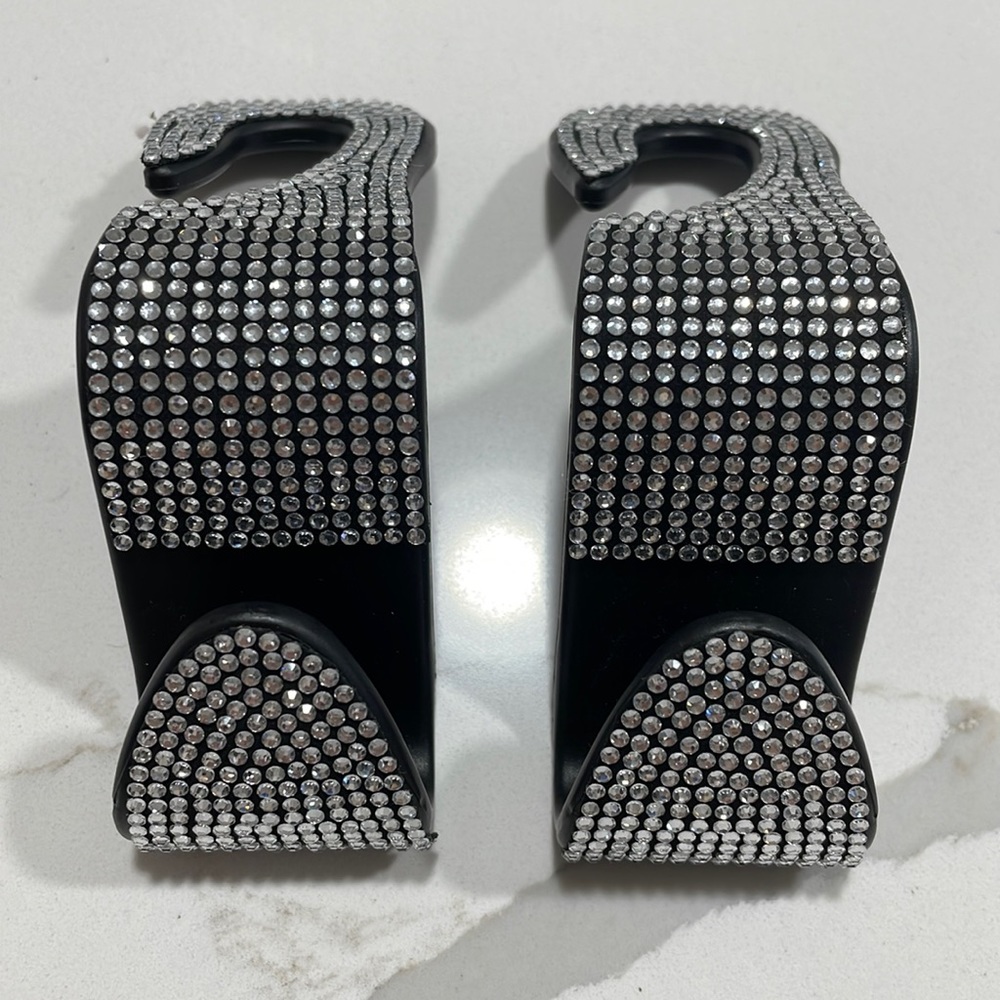 Rhinestone Glamorous Car hook 2 pack